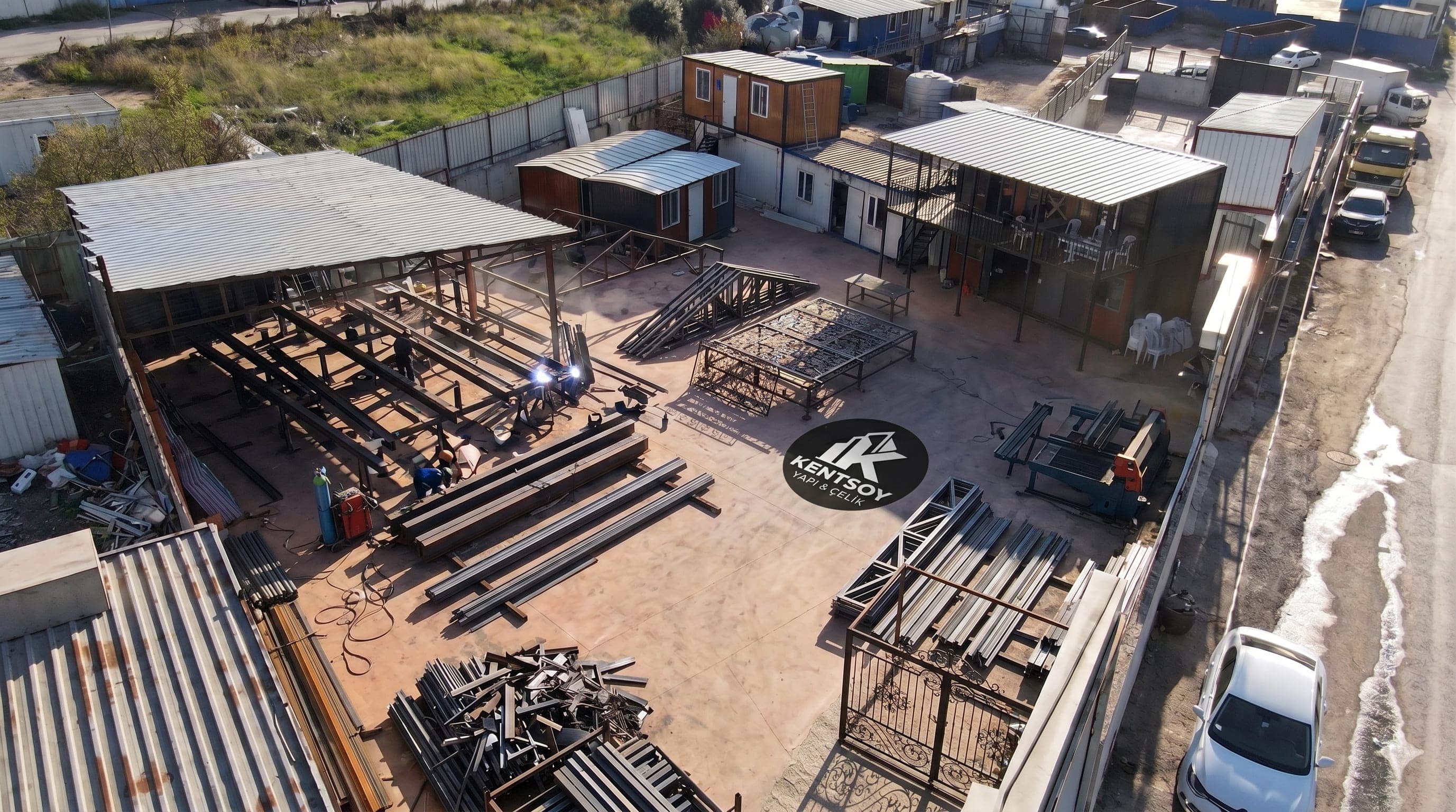 Kentsoy Çelik — Fabrika Havadan Görünüm